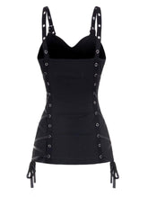 Sleeveless Plain Color Tank Top For Womens Ruched Grommet Lace Up Casual Camisole Summer Fashion Cami Vest